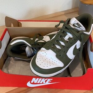 Nike Men's Olive and White Sneakers